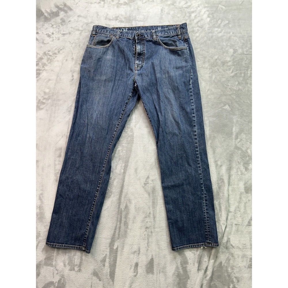 Hurley '84 Slim Fit Jeans Mens 38X32 Blue Denim Straight Leg Skate Surf Grunge